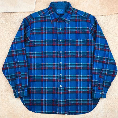 H1078 - 60&#039;s Pendleton Wool Pattern Shirt (L , 95-100)